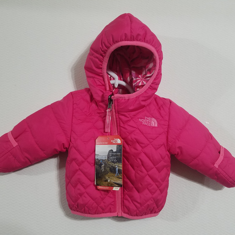 NEW North Face Infant 3-6M Girls Winter Jacket Coat 3M 6M Pink Baby Babies NWT 3